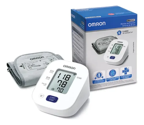 Aparelho Monitor Medidor Pressão Arterial Omron HEM-7142