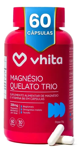 Magnésio Quelato Trio Vhita 3 em 1