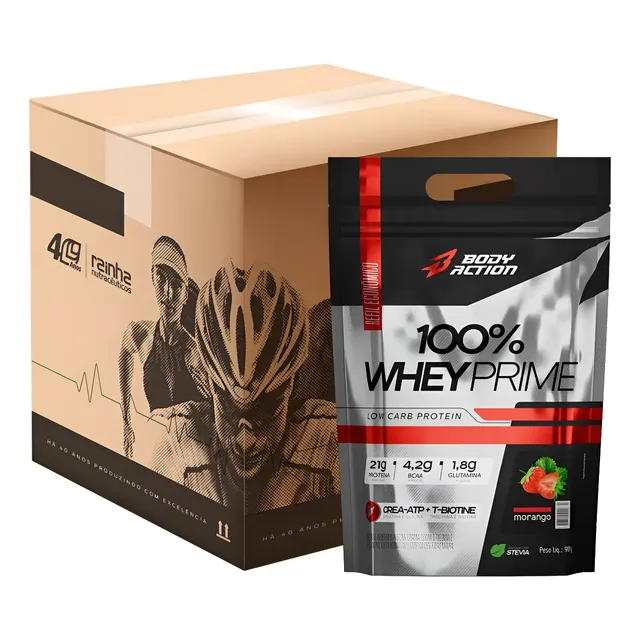 Atacado 100% Whey Protein Concentrado Prime 900g Bodyaction